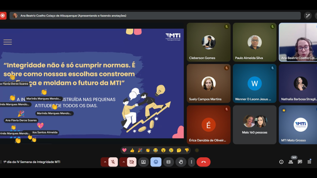 MTI capacita colaboradores durante 4ª Semana da Integridade - 